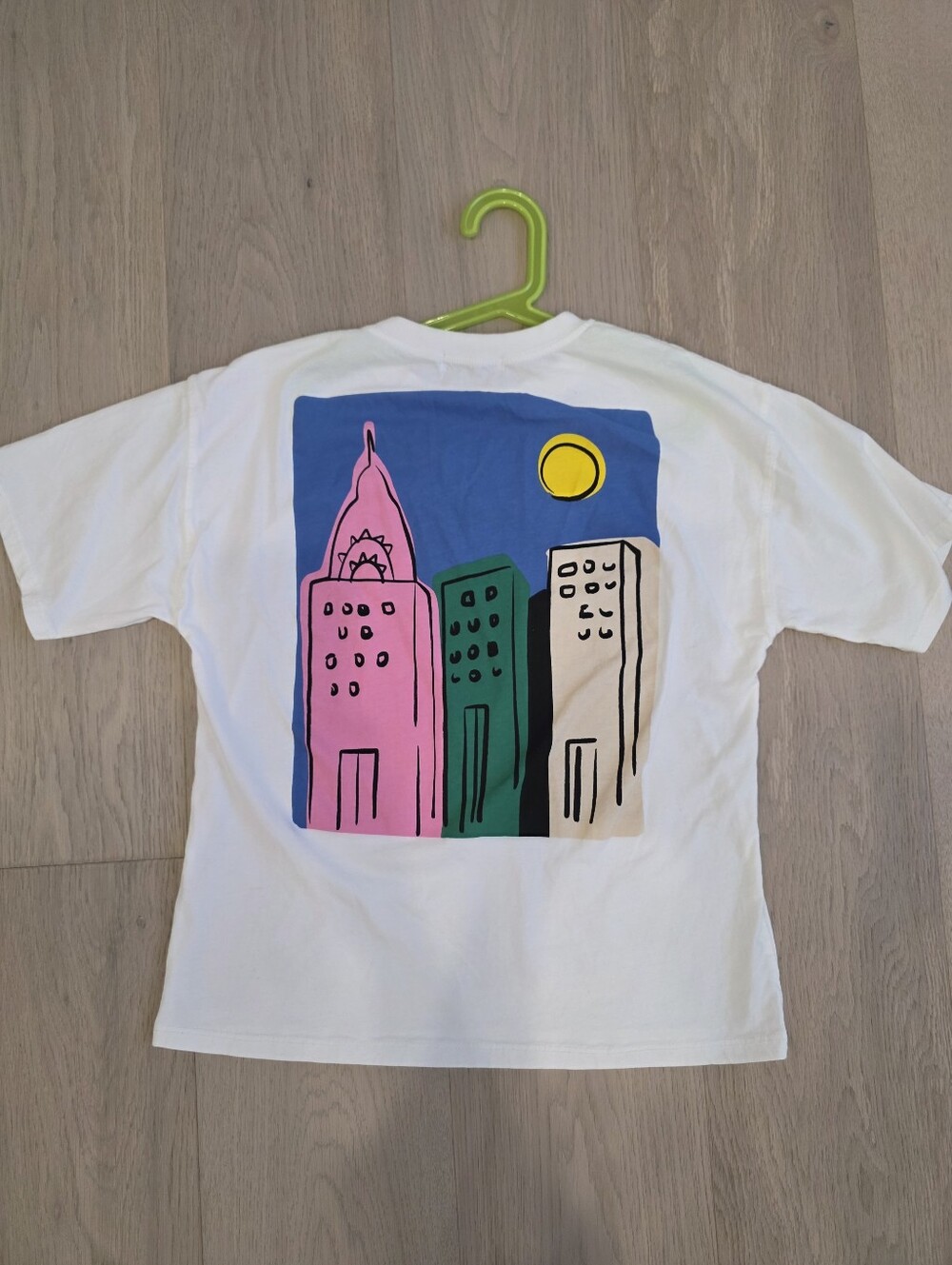 Zara White Tee New York Print Size 11 - 12